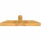 Ekena Millwork Portland Rough Sawn Timber Gable Bracket, Western Red Cedar, 60"W x 17"H x 6"D x 6"F, 7/12 Pitch GBW060X17X0606POR00RWR - alternate 4